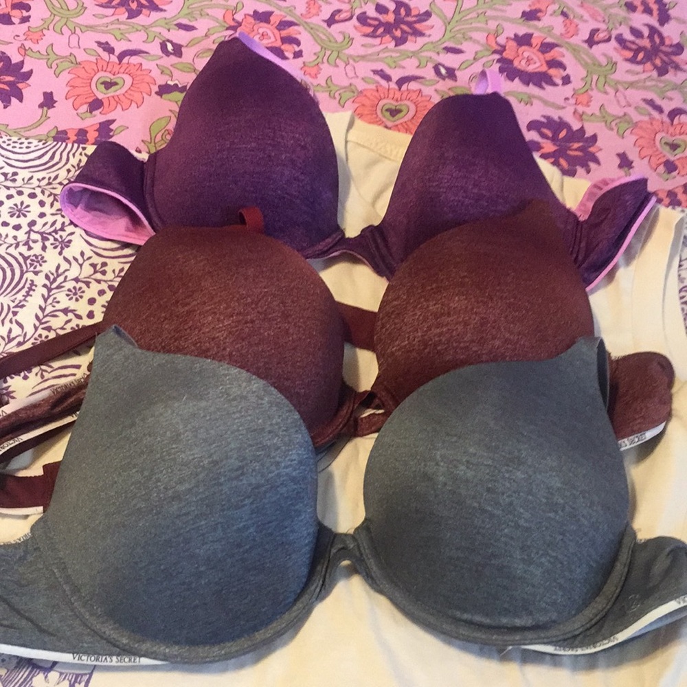 3 Victoria Secret bras 36B